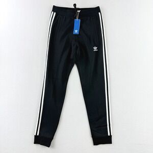 adidas 3 Stripes Jogger Sweatpant Size S Mens Adicolor Black/White IU2353 NWT